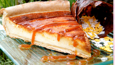 Tarte légère mirabelle et caramel