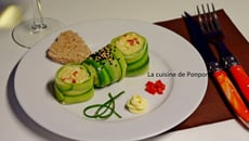 Maki de concombre au merlu