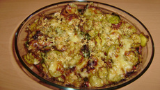 Gratin patisson courgettes méridionnal