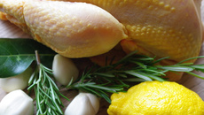 Poulet confit au citron