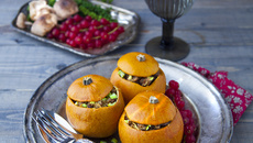 Pommes d'or farcies au seitan & marrons