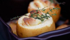 Pommes rôties au chèvre