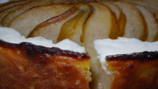Gâteau ricotta et poires