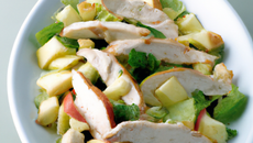 Salade de poulet aux deux pommes