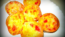 Muffins chèvre poivron