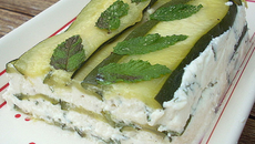 Lasagnes du potager courgettes et menthe