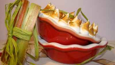 Clafoutis rhubarbe pomme façon tarte au citron