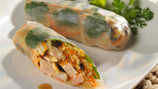 Rouleaux de printemps au foie gras mi-cuit DELPEYRAT