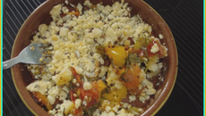 Crumble de légumes maison au beurre de cacahuètes
