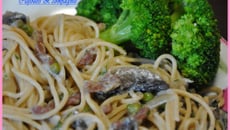 Spaghetti carbonara léger