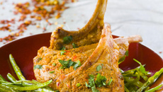 Côtes d'agneau à l'indienne