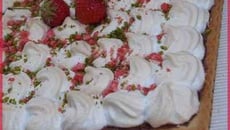 Carré meringué à la crème de fraises