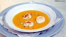 Nage de St Jacques au potimarron