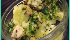 Parmentier de poulet au pesto de roquette