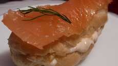 Mini éclairs au saumon