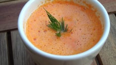 Soupe poivron et maïs pimentée