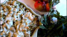 Gratin de céleri rave, branche et pommes