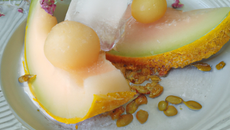 Melon de Cavaillon givré au Muscat de Beaumes de Venise