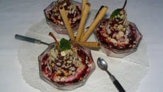 Poires au Cramoisay en robe de Cassis