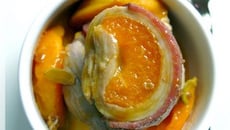 Piccatas de veau au magret fumé et abricot parfumé aux épices