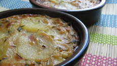 Gratin de pommes de terre au Roquefort