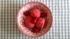 Glace à la fraise (mixeur)