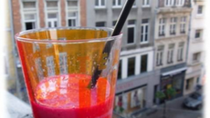 Smoothie girly : pamplemousse, framboises et banane