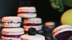 Macarons curaçao mûres