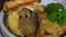 Mini Gratin de la Mer avec son cœur d'artichaut, champignons et sa sauce béchamel