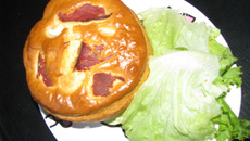 Cake chèvre et jambon cru
