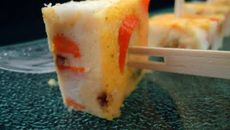 Flan de courgettes et surimi rapide