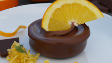 Mousse au chocolat et zeste d'orange