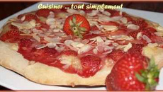 Pizza Fraises - Amandes