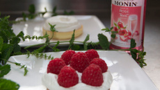 Tarte framboise-rose