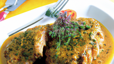 Escalope de veau à la cancoillotte