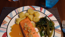 Saumon au cidre maison