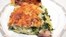 Lasagne aux épinards et lard