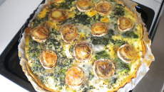 Tarte chèvre - épinards