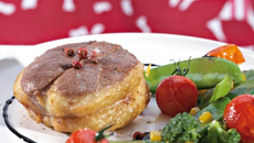 Tournedos de canard et sa poêlée de légumes minute