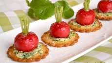 Radis au beurre de fanes