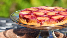 Gâteau renversé aux quetsches