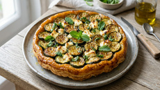 Tarte tatin de courgettes