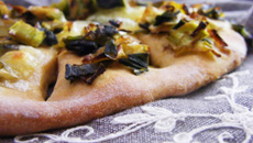 Fougasse aux poireaux