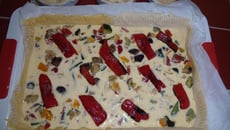 Quiche aux légumes méditerranneen
