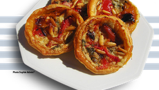 Tartelettes aux poivrons et au Roquefort