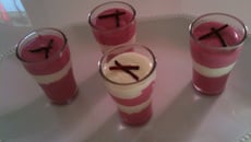 Velouté froid de betterave à la crème de chèvre