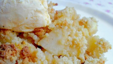 Crumble pomme cannelle