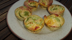 Muffins courgette fromage