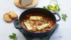 Feta rôtie aux pois chiches