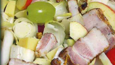 Salade sucrée salée aux rillons